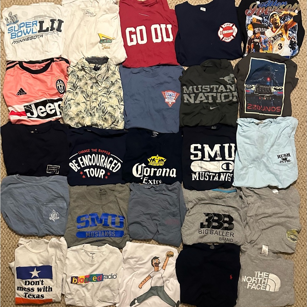 25 shirts bulk lot